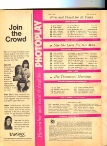 Photoplay-Lennon Sisters-Dino Martin-Mia Farrow-Elvis-April-1968