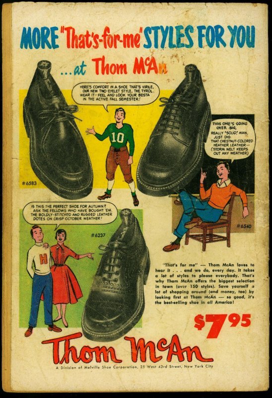 Mutt & Jeff #74 1954- Bud Fisher- Congo Bill #2 ad- DC Comics G