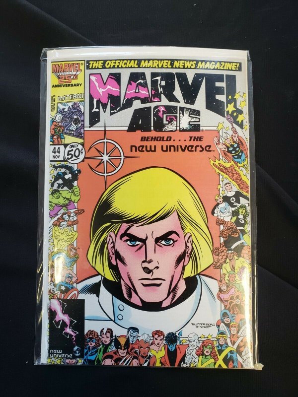MARVEL AGE 4PC (VF/NM) ISSUES #9, 11, 33, 44, BEHOLD...THE NEW UNIVERSE 1983-86