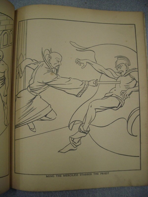 FLASH GORDON PAINT BOOK 1936 WHITMAN MING THE MERCILESS G 