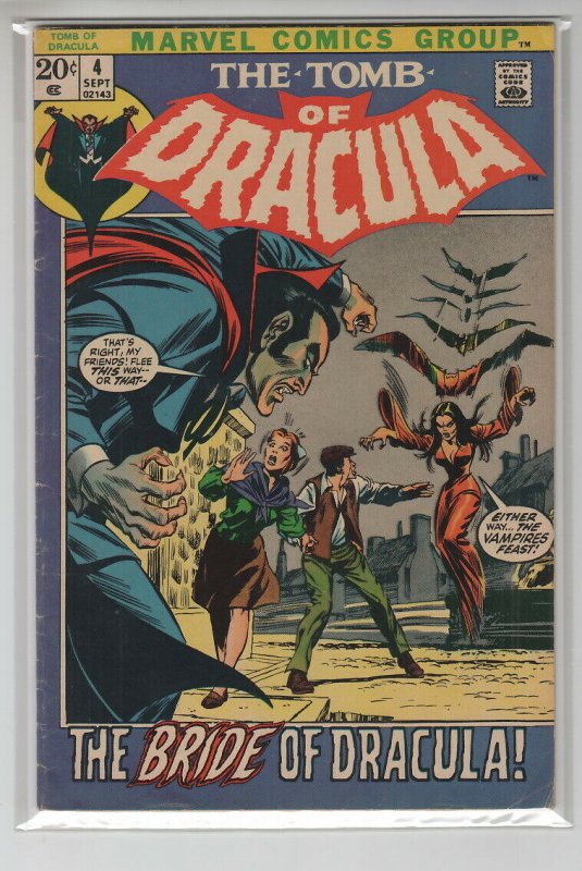 TOMB OF DRACULA (1972 MARVEL) #4 VG+ A15097