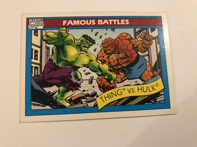 THE THING VS. THE HULK #88: 1990 Marvel Universe Series 1 card, NM/M