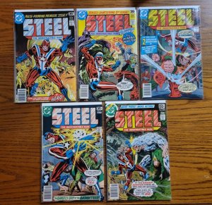Steel, the Indestructible Man 1-5 Complete Set Run! ~ NEAR MINT NM ~ 1978 DC