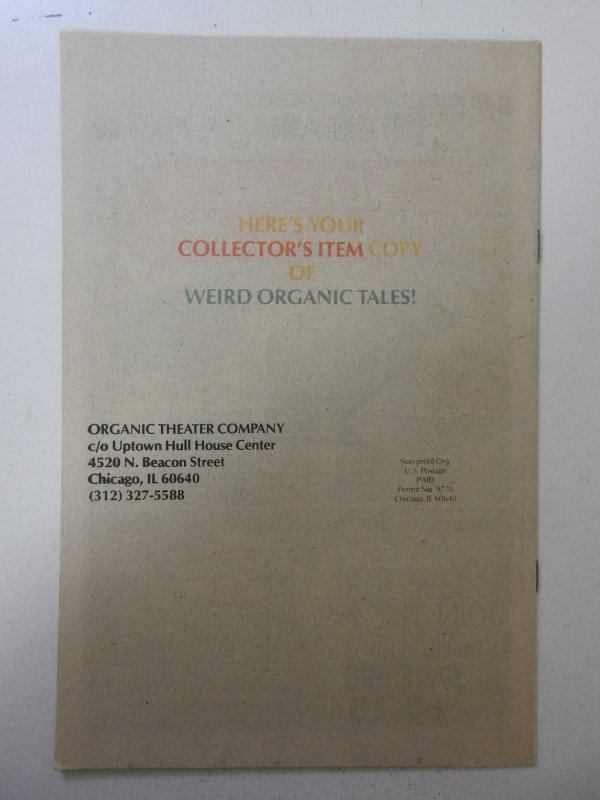 Weird Organic Tales Collector's Edition VF+ Condition!
