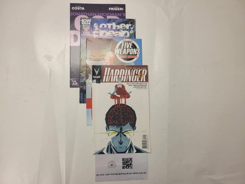 4 IDW Comics #18 Harbinger #8 Five Weapons #1 Other Dead #9 God Is Dead 14 TJ26