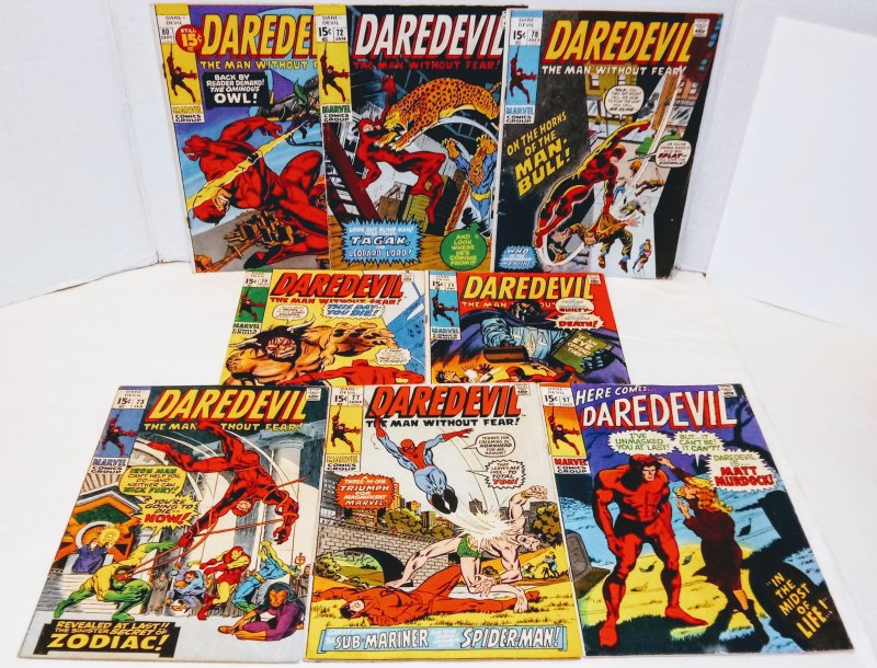 Daredevil Silver & Bronze Age Comic Lot of (8) see more lots B-5/09