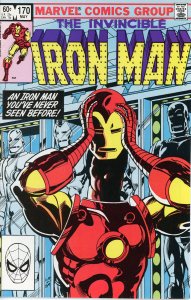 Iron Man 170  1983  Rhodey Becomes Iron Man!  9.0 (our highest grade) Nice Copy!