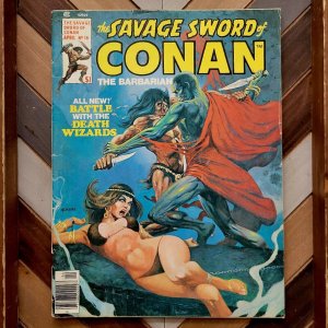 SAVAGE SWORD OF CONAN #18 FN (Marvel 1977) Thomas | Buscema | Adkins Cover