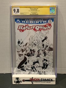 Harley Quinn # 1 CGC 9.8 Zapp Comics Sketch Edition DC 2016 SS [GC42]