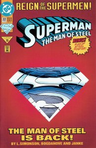 Superman: The Man of Steel #22 [VF/NM]