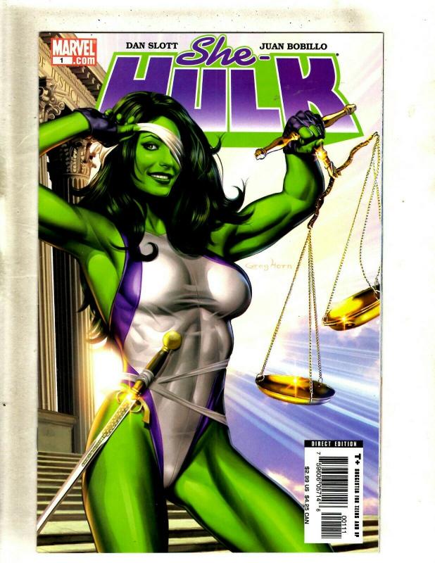Lot of 9 She-Hulk Marvel Comic Books #1 2 3 4 5 6 7 7 8, Hulk HY3