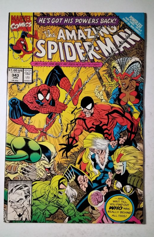 The Amazing Spider-Man #343 (1991) Marvel Comic Book J757