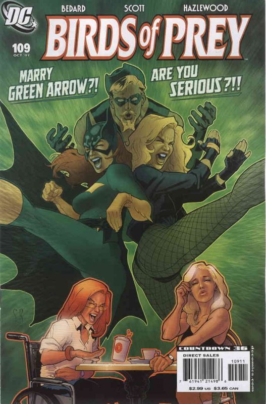 Birds of Prey #109 VF ; DC | Tony Bedard Marry Green Arrow?