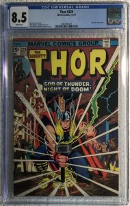 Marvel, Mighty Thor #229, CGC 8.5, White pages, First Wolverine in Advert, Look!