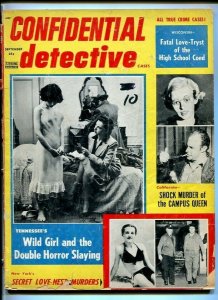 CONFIDENTIAL DETECTIVE CASES-SEPT. 1957-CRIME---SLAYING-SCOUNDRELS FR/G