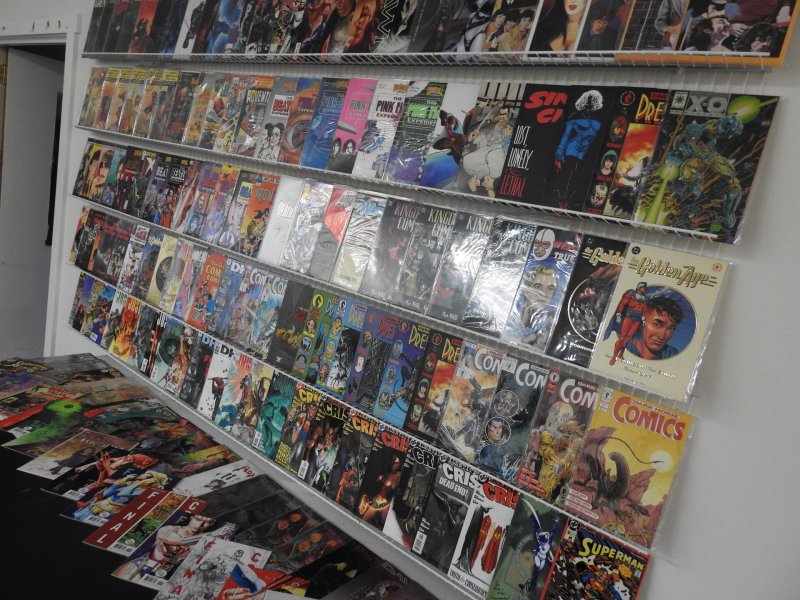 Huge Lot of 140+ Comics W/ Dawn, Grendel, Hellboy+ Avg FN+ Condition!