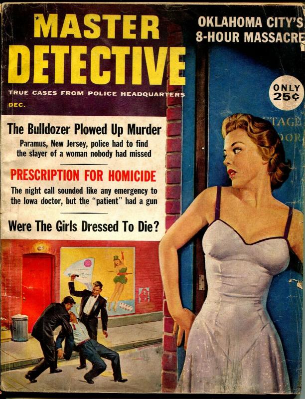 Master Detective 12/1960-TD Pub.-spicy Babe-8 hour massacre-homicide-VG