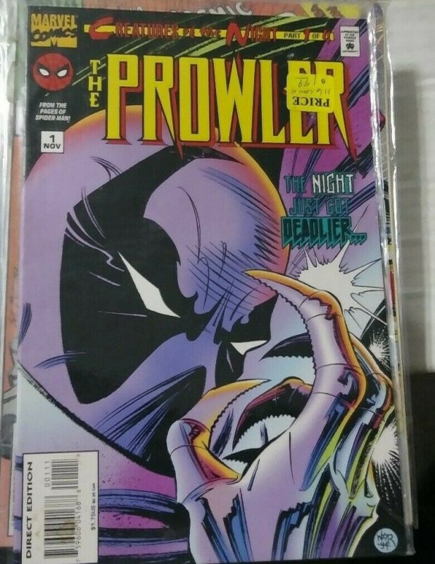 the prowler #1 1994 marvel spiderman- creatures of the night pt 1