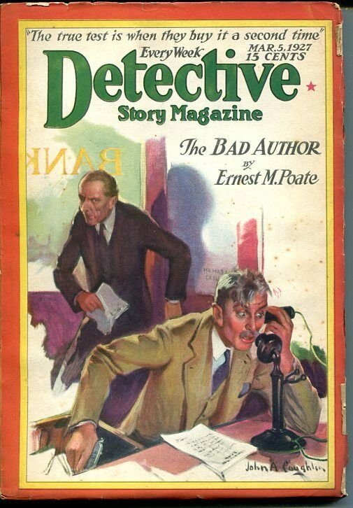 DETECTIVE STORY MAGAZINE-MAR 5 1927-EDGAR WALLACE-POATE-LIVINGSTON-vg minus VG-