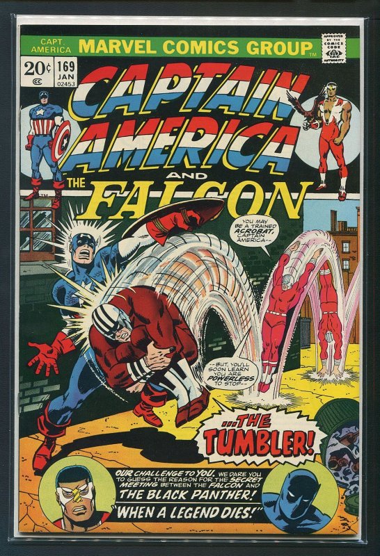 Captain America #169(CGC 8.5 VFN+ Crack-Out) 1st Moonstone, Black Panther /1974
