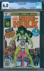 The Savage She-Hulk #1 Newsstand CGC 6.0 White Pages 1st appearance of She-Hulk