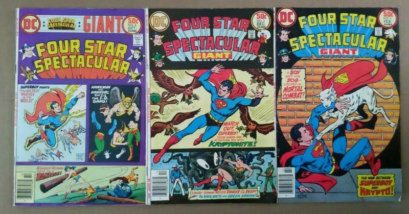 Four Star Spectacular #1-6 - Complete Set Krypto Superboy Wonder Woman Flash 