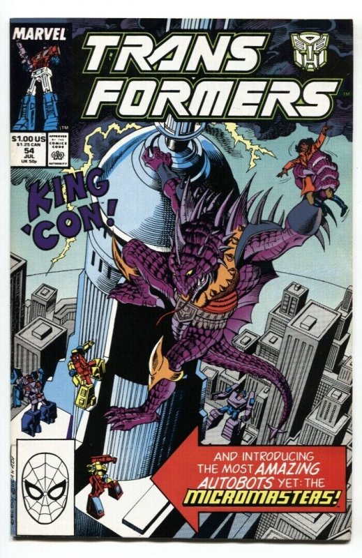 Transformers #54 1989 Later issue Marvel NM-