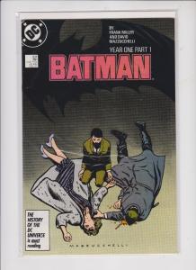 BATMAN--YEAR ONE PART 1--#404--1986  / MILLER AND MAZZUCCHELLI