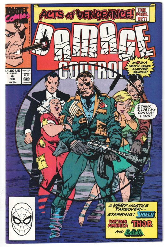 Damage Control #1, 2, 3, 4 (1990) COMPLETE SET!