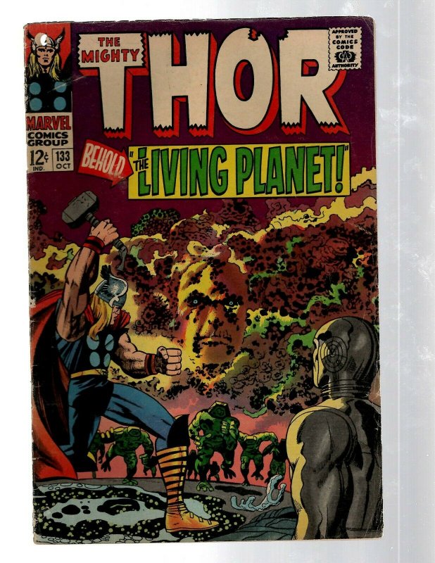 Mighty Thor # 133 VG- Marvel Comic Book Loki Odin Asgard Sif Avengers Hulk RB8