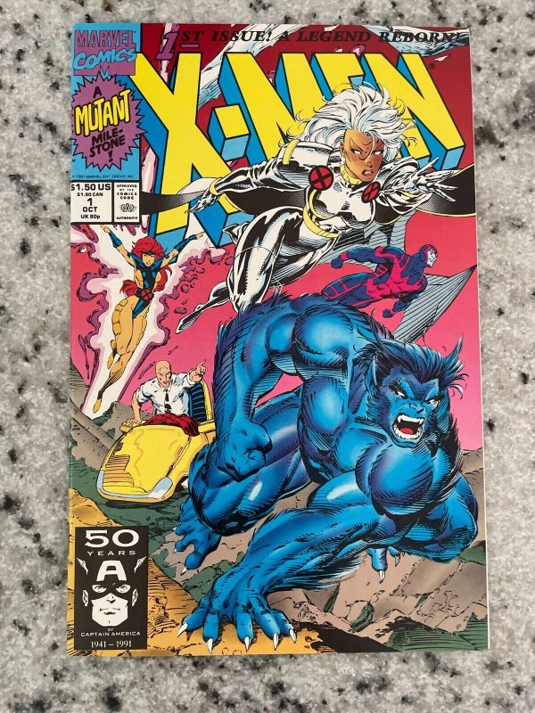 X-Men # 1 NM 1st Print Marvel Comic Book Jim Lee Cover Beast Wolverine 4 J881