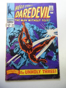 Daredevil #39 (1968) GD/VG Condition Cover detached at 1 staple