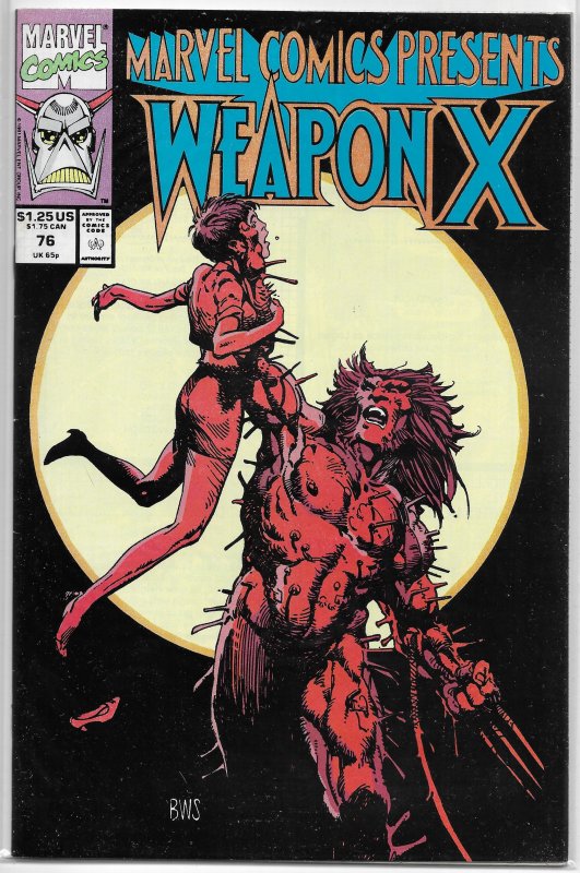 Marvel Comics Presents   vol. 1   # 76 FN/VF Weapon X/Shanna