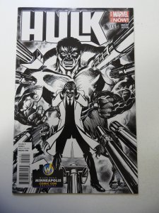 Hulk #1 Wizard World Minneapolis Sketch Cover (2014) NM- Condition