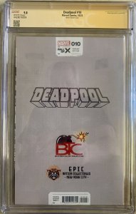 DEADPOOL #10 2023 | WAITE VARIANT COVER | CGC 9.8 WITH INCREDIBLE COMMISSION ART