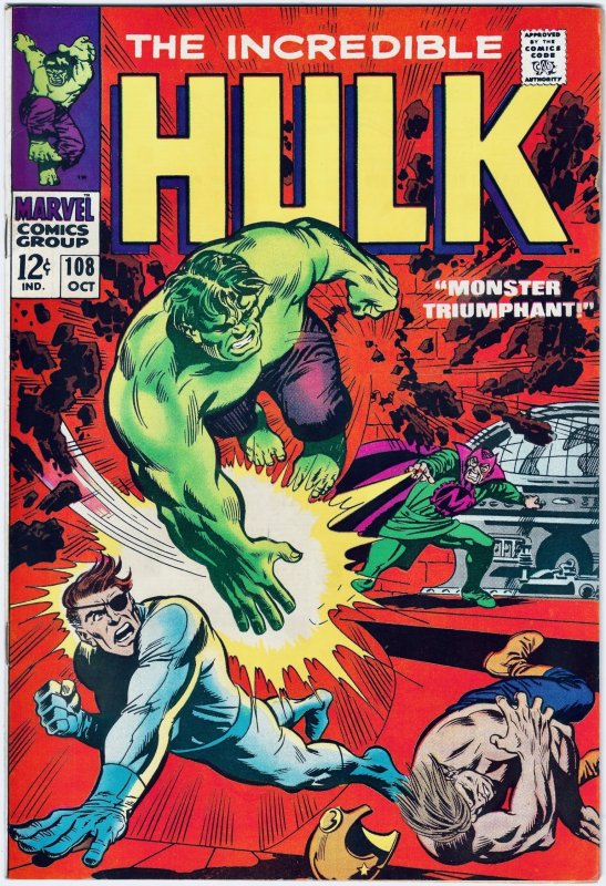 The Incredible Hulk #108 (1968) NM