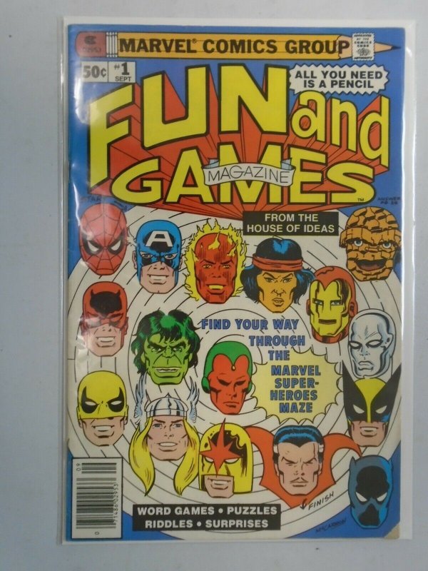 Marvel Fun and Games #1 3.5 VG- Puzzles not done (1979)