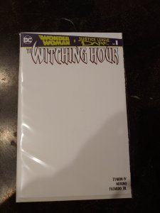 WONDER WOMAN JUSTICE LEAGUE DARK THE WITCHING HOUR #1! NM! BLANK VARIANT COVER!