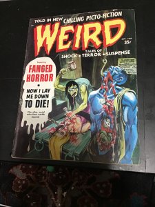 Weird #3.04 (1969) Extreme hard cover! Mid high grade! FN+ Decapitation! Wow!