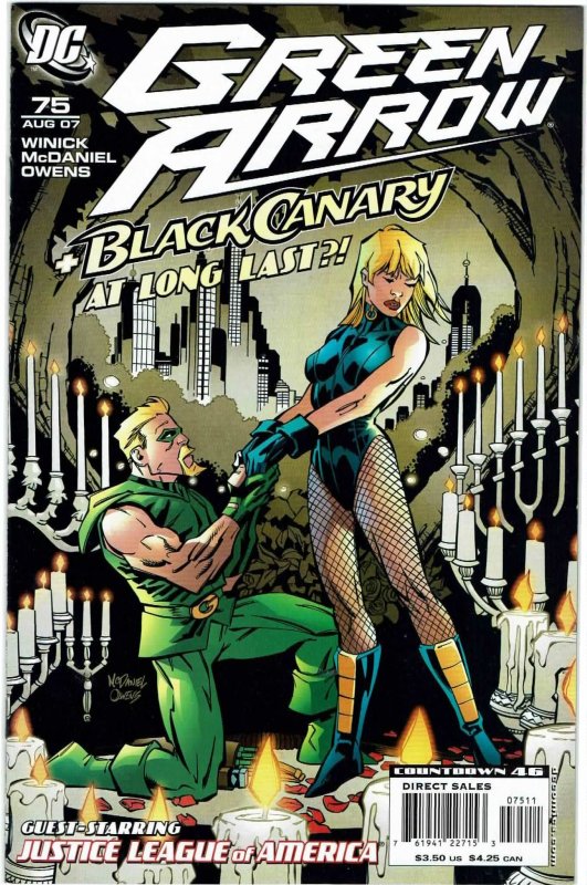 Green Arrow #75 (2001 v3) Judd Winick Black Canary Proposal NM