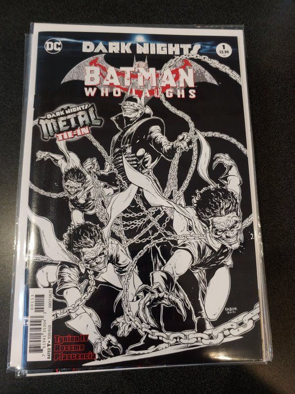 BATMAN WHO LAUGHS #1 3RD PTG VARIANT COVER DARK METAL THIRD PRINT SKETCH