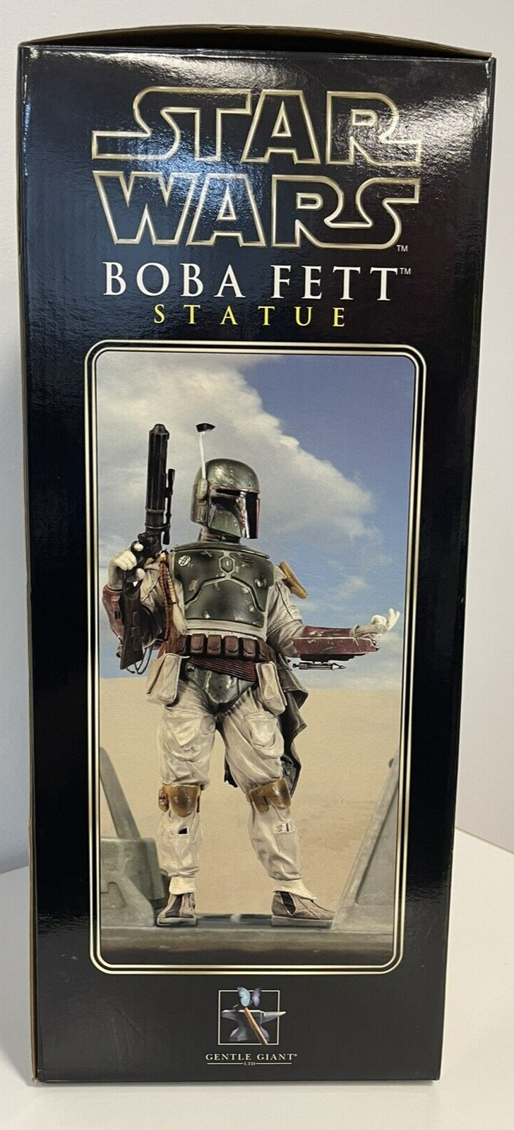 STAR WARS The Mandalorian Statue Boba Fett On Throne Premier Collection Gentle Giant