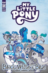 MY LITTLE PONY BLACK WHITE & BLUE #1 CVR A GARBOWSKA IDW