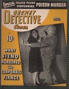 Secret Detective Cases12/1942-stabbing-poison-bloody horror-pulp crime-gun-VF