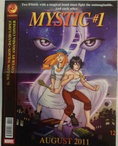 MYSTIC #  Promo Poster, 10 x 13, 2011, MARVEL CrossGen,  Unused 369