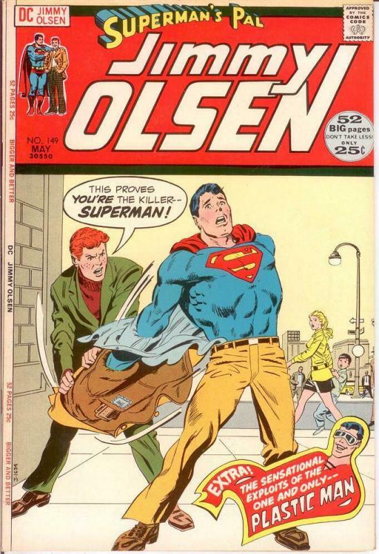 JIMMY OLSEN 149 VF-NM 52 PAGE GIANT May 1972 COMICS BOOK