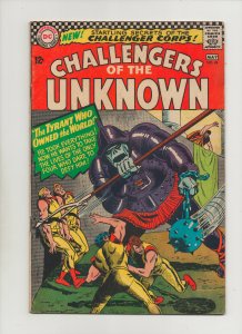 Challengers Of The Unknown #49 - Tyrant Who Owned The World - (Grade 7.0) 1966 
