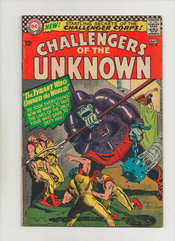 Challengers Of The Unknown #49 - Tyrant Who Owned The World - (Grade 7.0) 1966