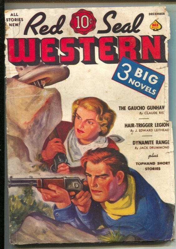 Red Seal Western 12/1938Gaucho Gunhawk by Claude Rister-Western pulp fictio...