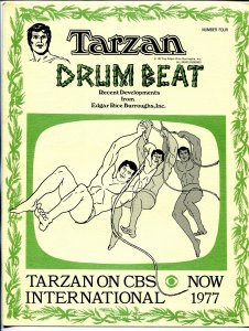 Tarzan Drum Beat #4 1977-ERB Inc-newsletter-movie & comic book info-FN